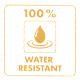 resistenza all'acqua 100%